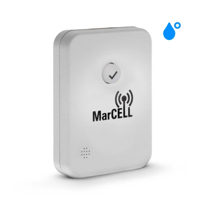 MarCELL SPuck water sensor for detecting leaks and humidity changes.